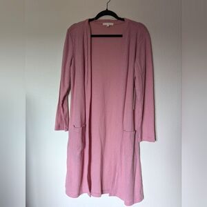 NWT Another Reason Pink Long Cardigan / Duster Size L